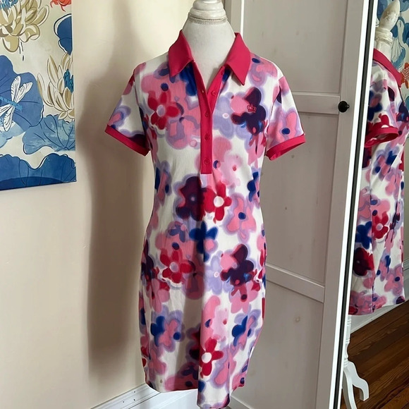 Juicy Couture Dresses & Skirts - Juicy by Juicy Couture Polo Style Shirtdress in a Floral Pattern - Size L